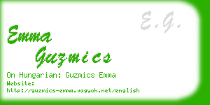 emma guzmics business card